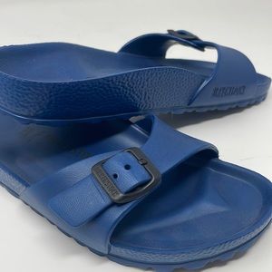 Birkenstock Madrid EVA Blue Slide sandals size 38